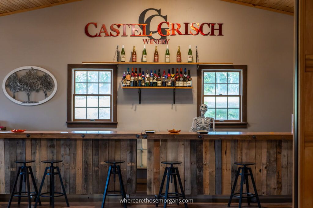 Bar at the Castel Grisch Winery
