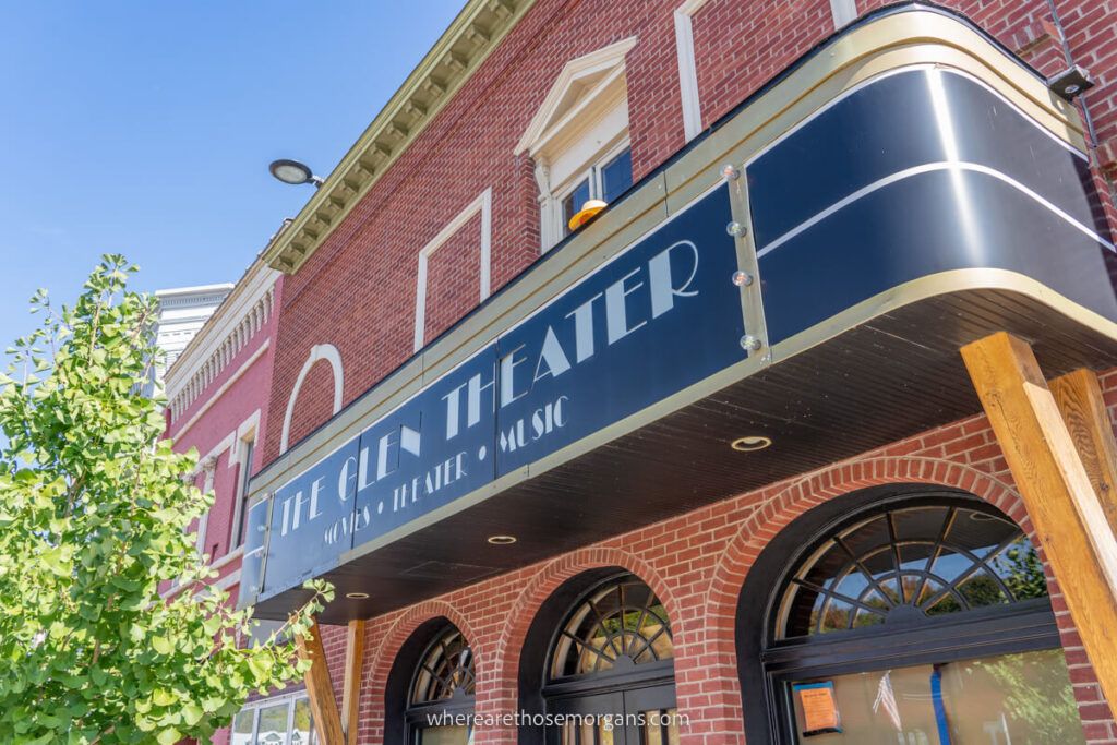Exterior view of Glen Theater in Watkins Glen on Franklin Street