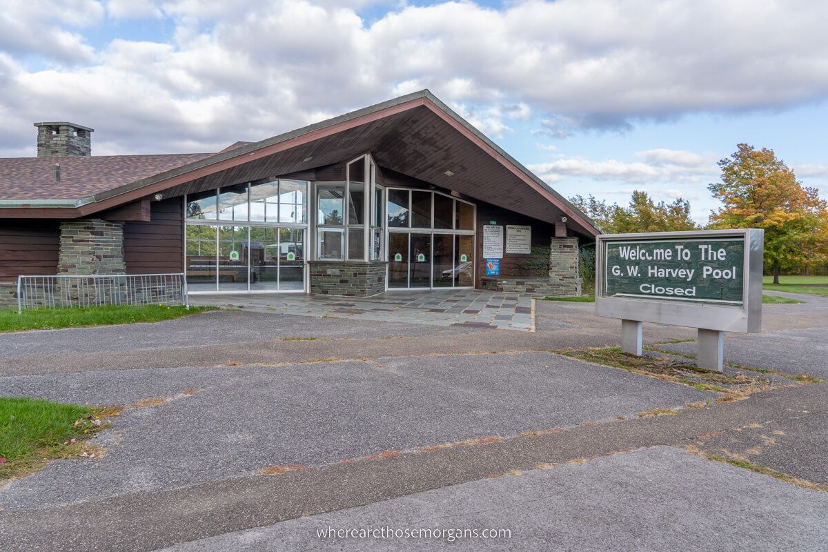 Exterior view of Harvey Swimming Pool