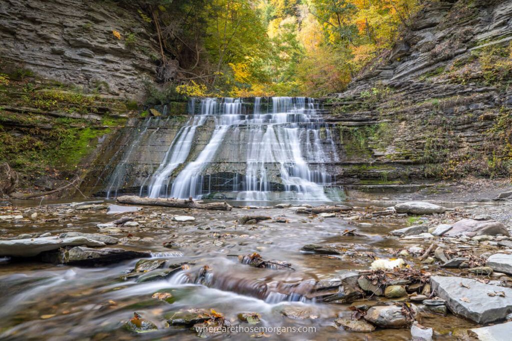 Middle Falls along Gorge Trail at Stony Brook
