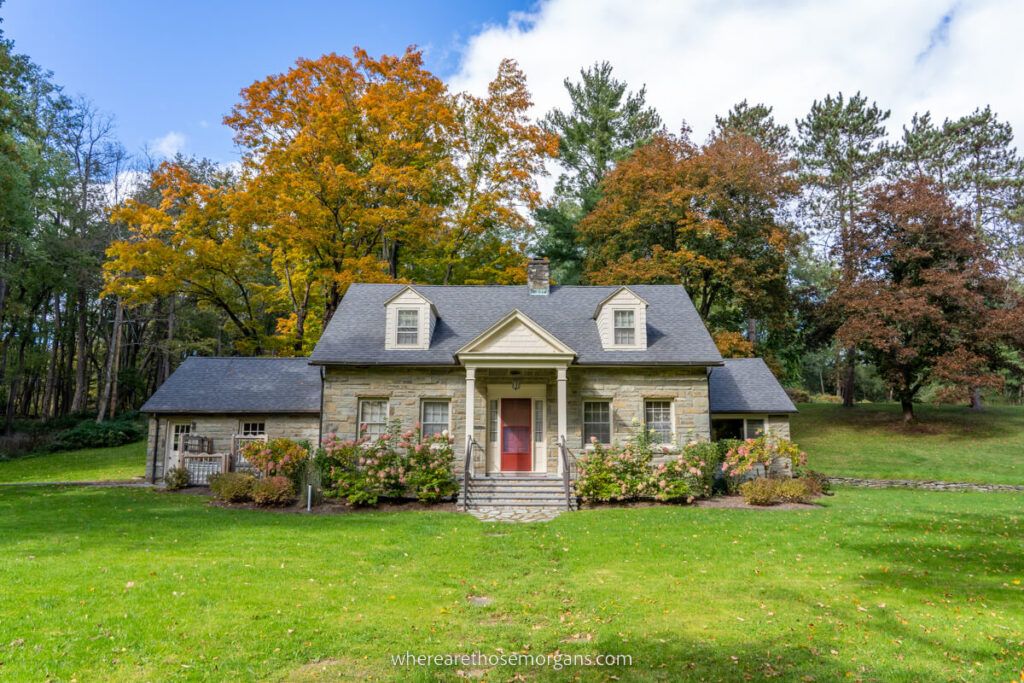 Exterior view of the Stone House outside Letchworth State Park