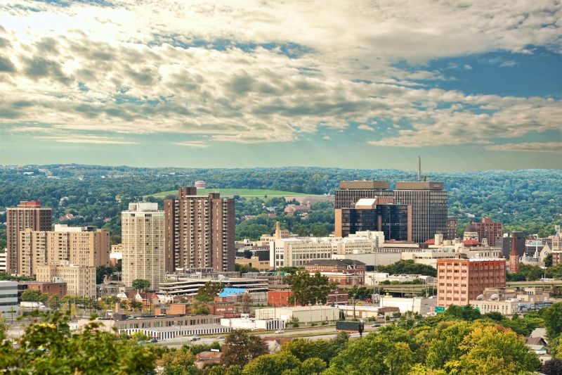 View of Syracuse in upstate New York