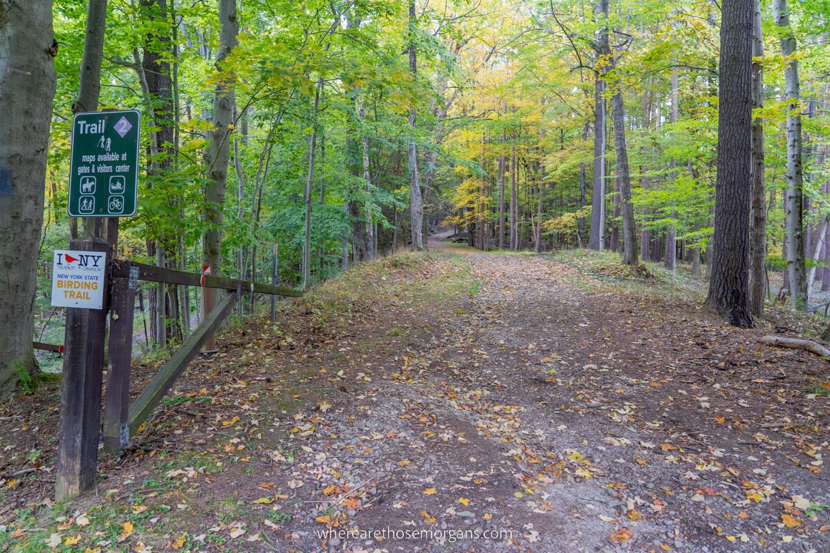 Trailhead for hike #2 the Mary Jemison Trail