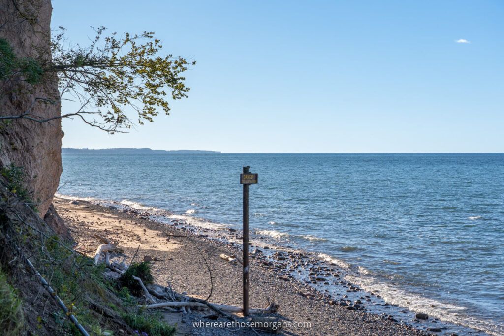 Shoreline along Lake Ontario in upstate New York
