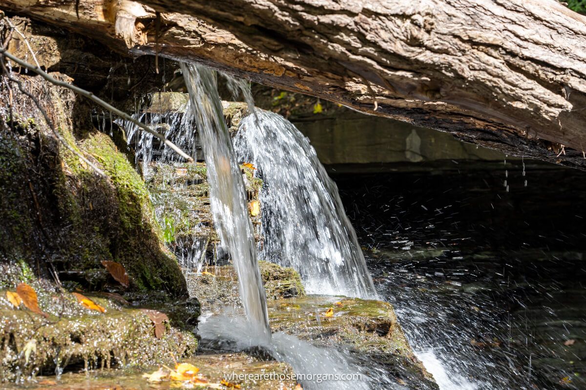 Water flowing through a creek in upstate New York