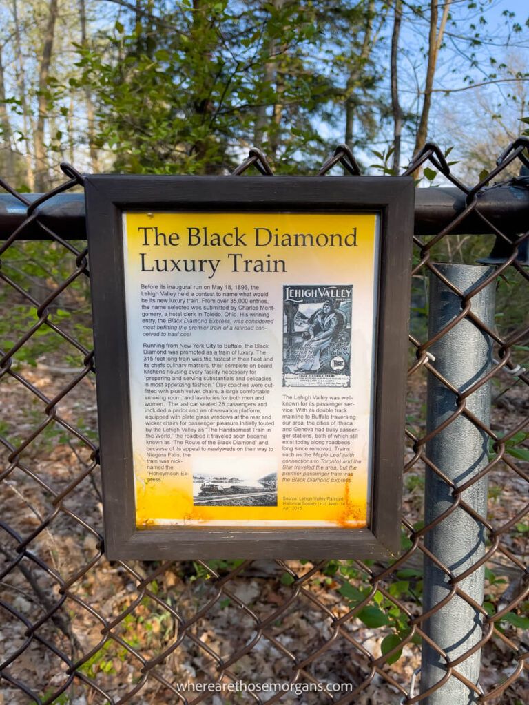 Sign for the old Black Diamonds Luxury Train