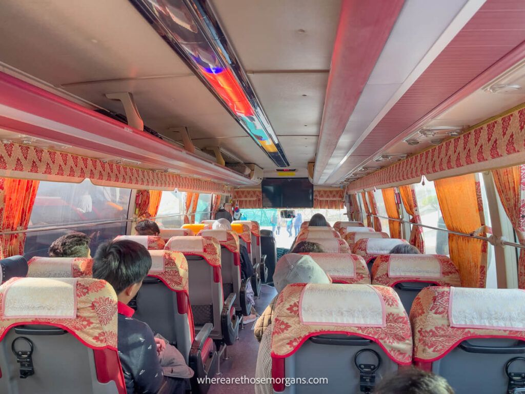 Bus ride during a DMZ tour