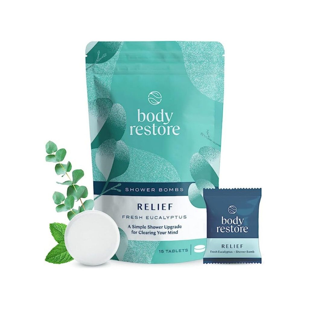 Fresh eucalyptus shower bombs by body restore a popular gift for hikers