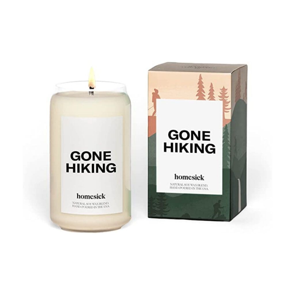 Homesick Scented Candle in Gone Hiking scent
