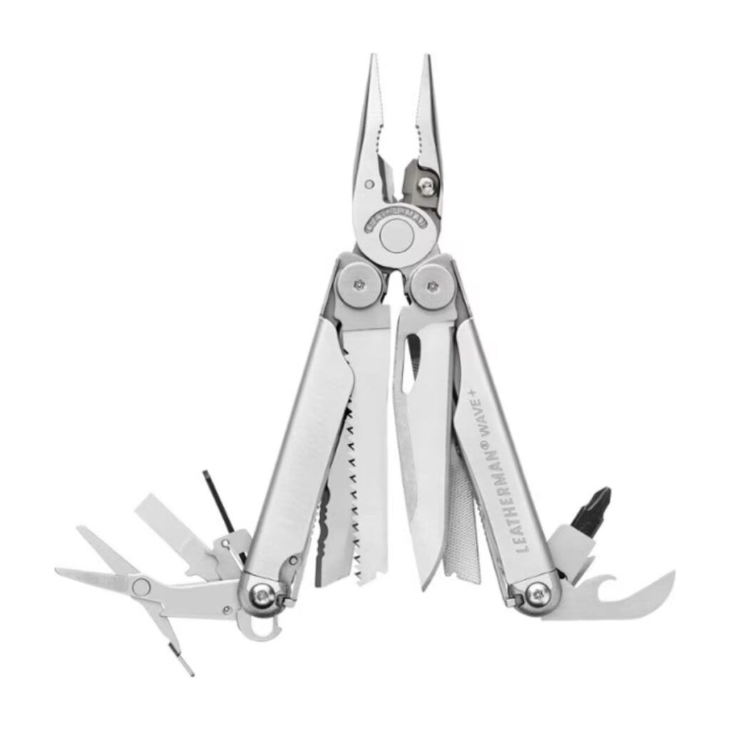 Silver Leatherman Wave Multi-Tool popular with hikers
