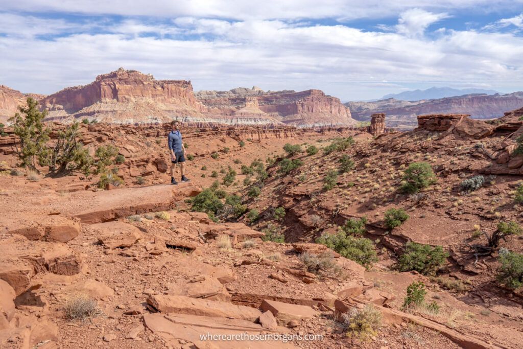 Man looking out into the Utah vastness