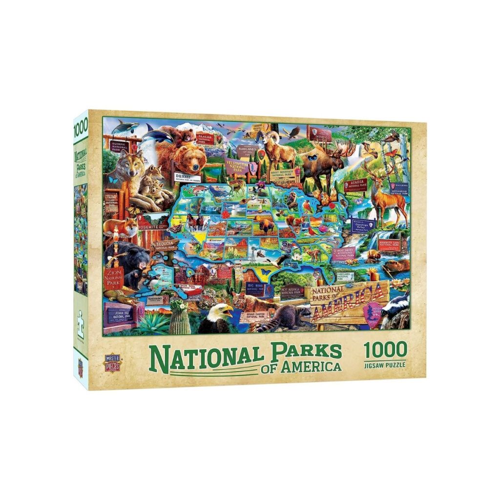1000 piece jigsaw puzzle featuring places in America