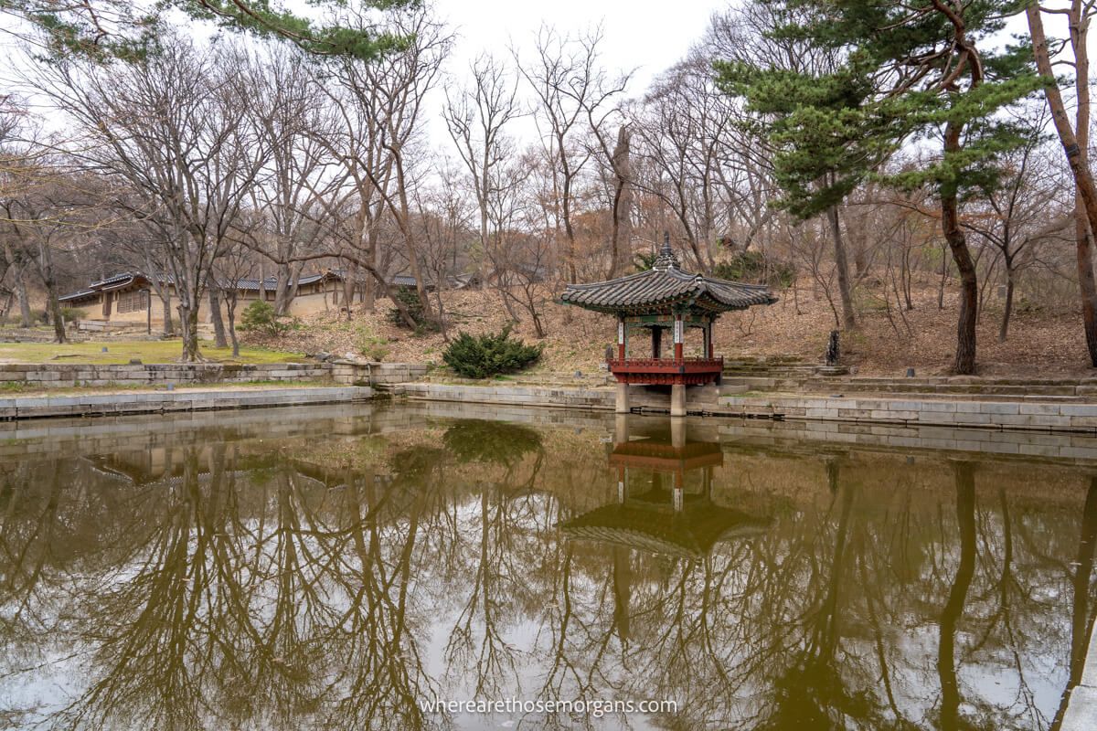 Aeryeonjeong Pavilion inside Huwon Secret Garden