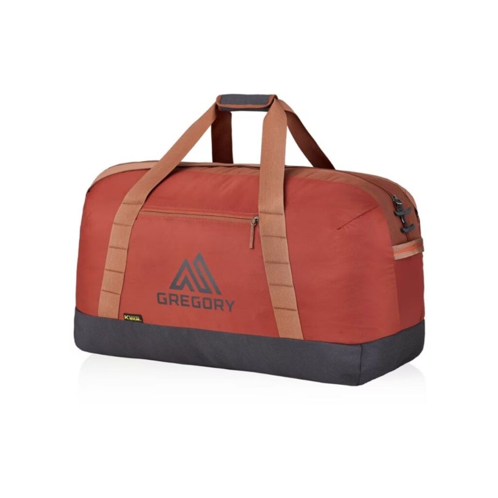 A red Gregory supply duffel