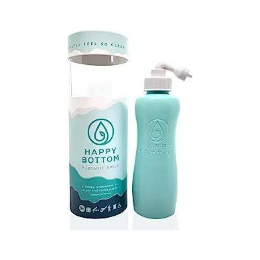 Light blue Happy Bottom portable bidet is a great gift for outdoorsy men