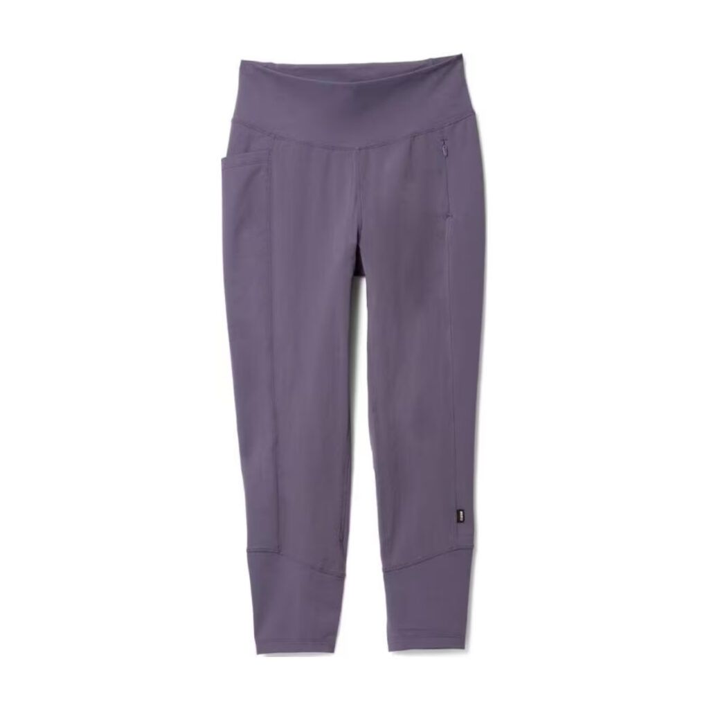 A pair of purple leggings for women who love being outdoors