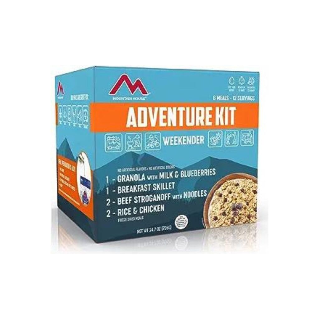The Mountain House Adventure Kit weekender meals