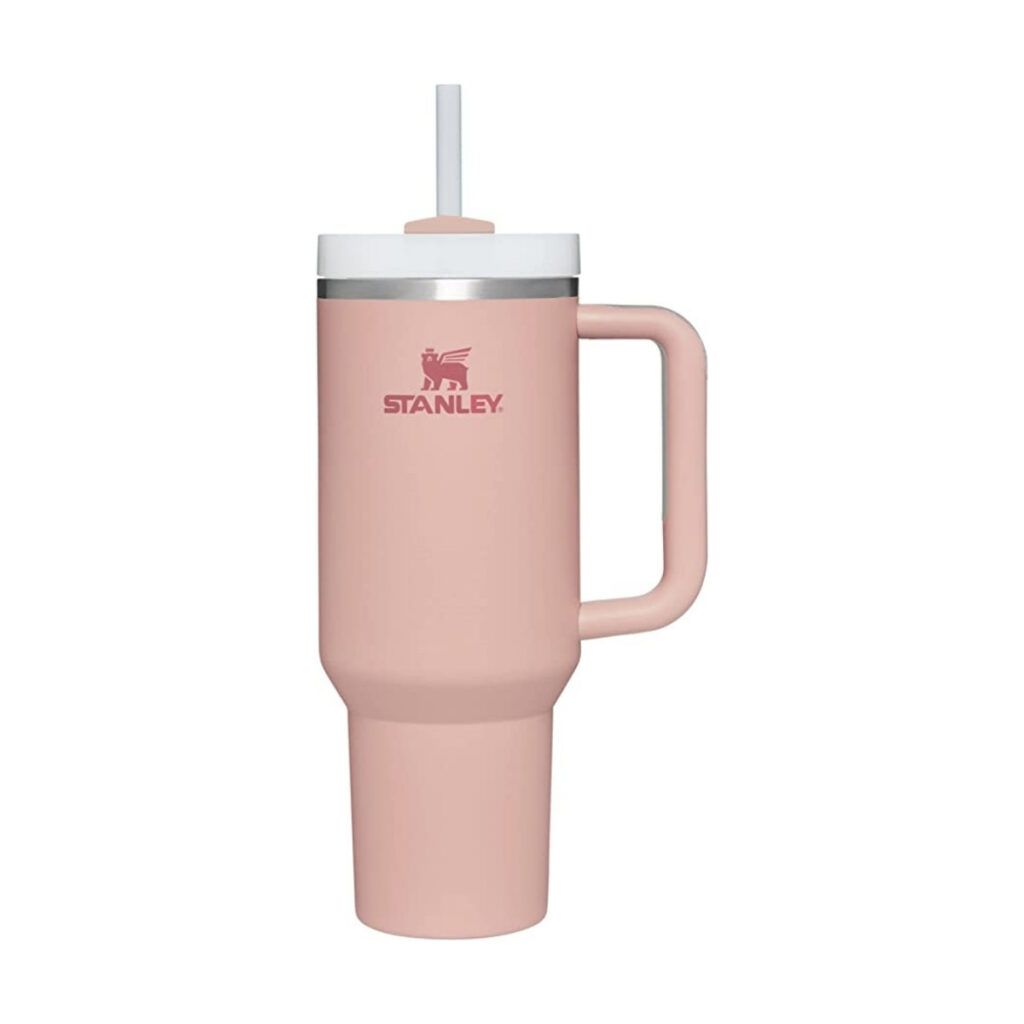 A light pink Stanley Quencher is the perfect gift for any outdoorsy women