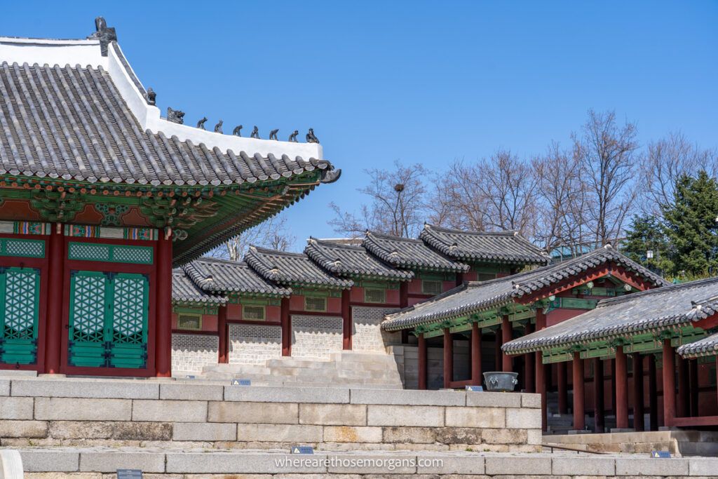 Unique Korean architecture inside Gyeonghuigung Palace