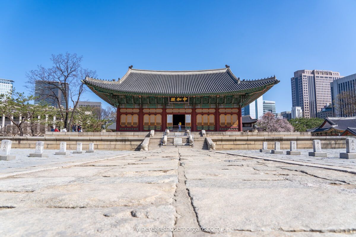 Junghwajeon Hall of Deoksugung Palace in Seoul, South Korea
