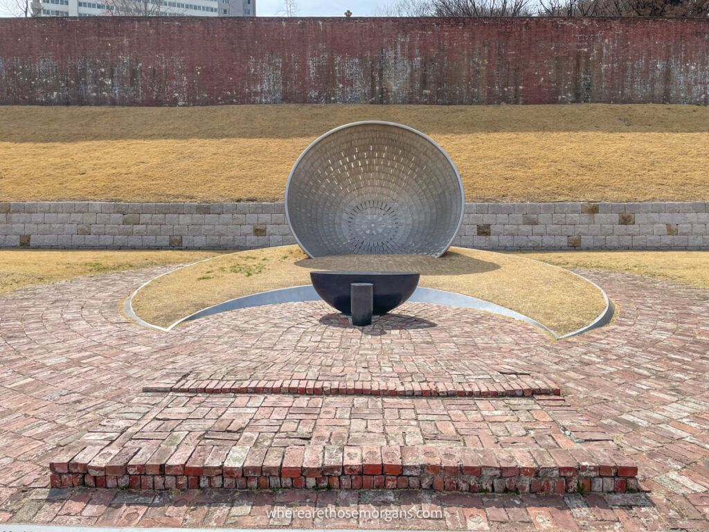 A memorial inside a prison in Seoul to honor victims