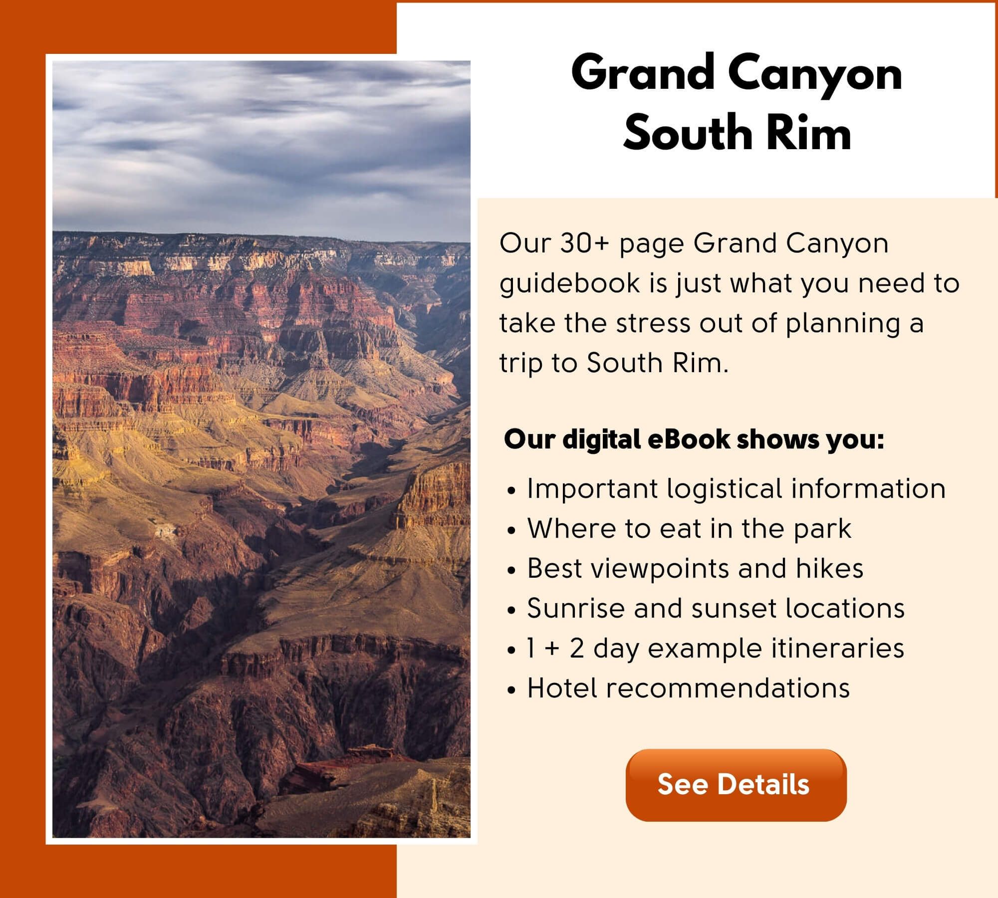 Grand Canyon South Rim Guidebook by Where Are Those Morgans