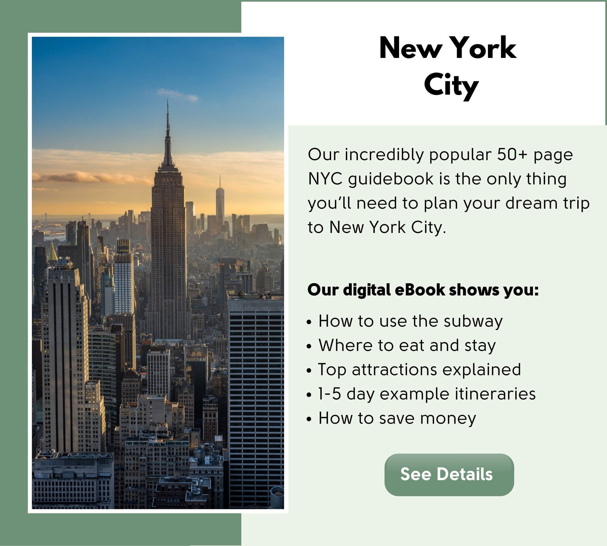 New York City Travel Guidebook by Where Are Those Morgans
