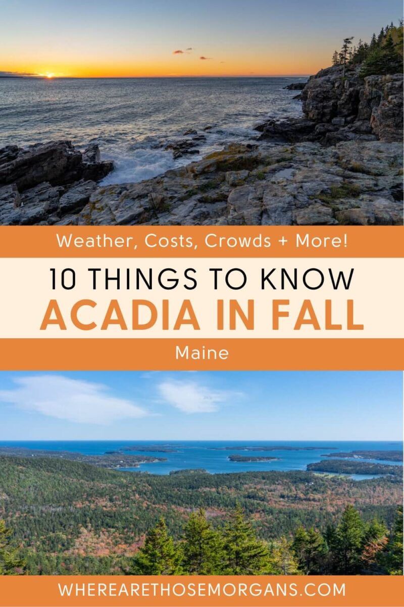 Acadia National Park In The Fall 10 Key Things To Know