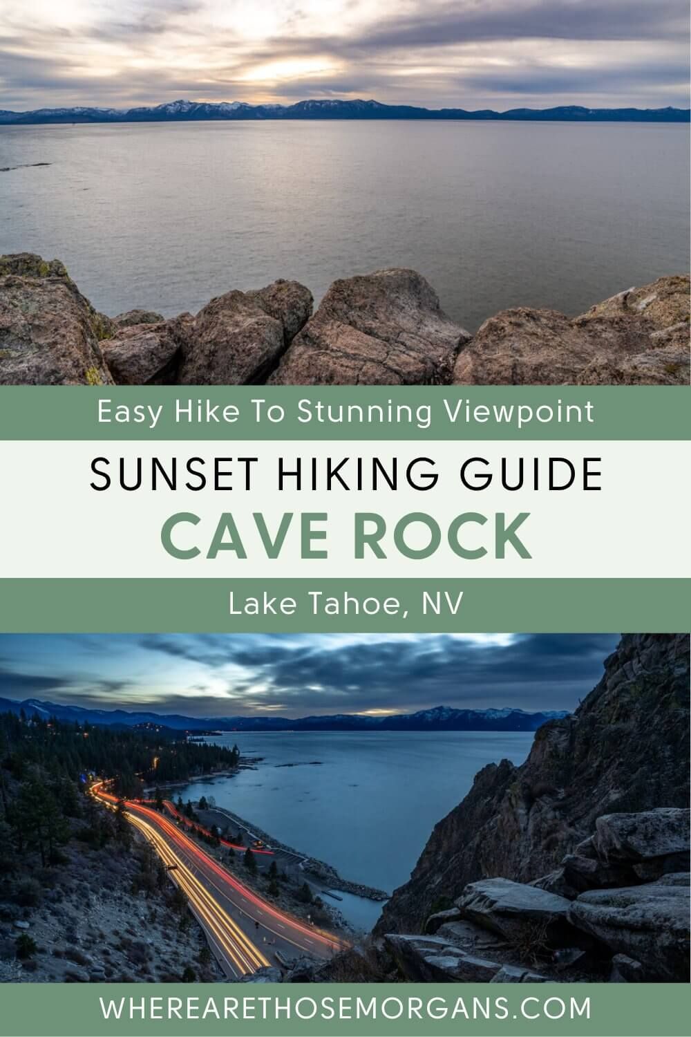Sunset Hike To Cave Rock Lake Tahoe NV (Trail + Photos)