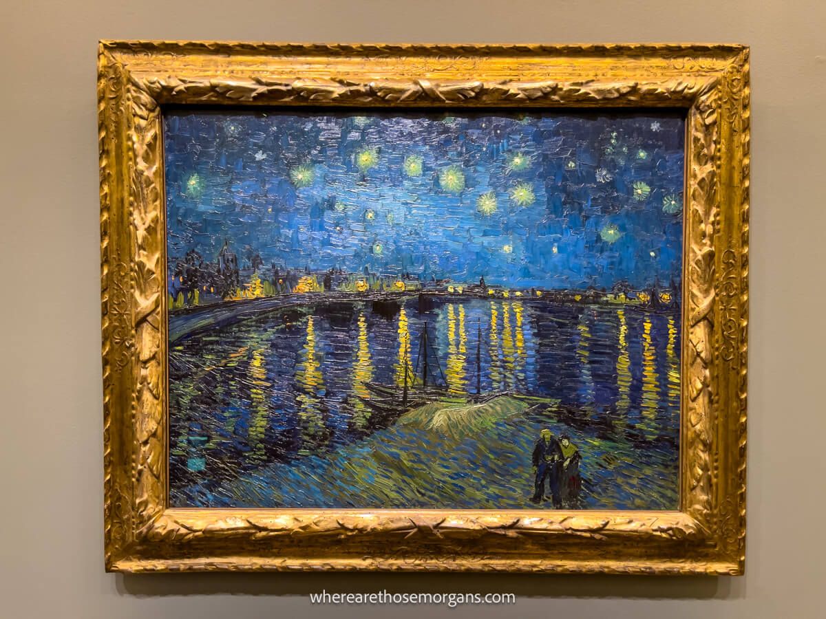 Vincent van Gogh's Starry Night Over the Rhône painting
