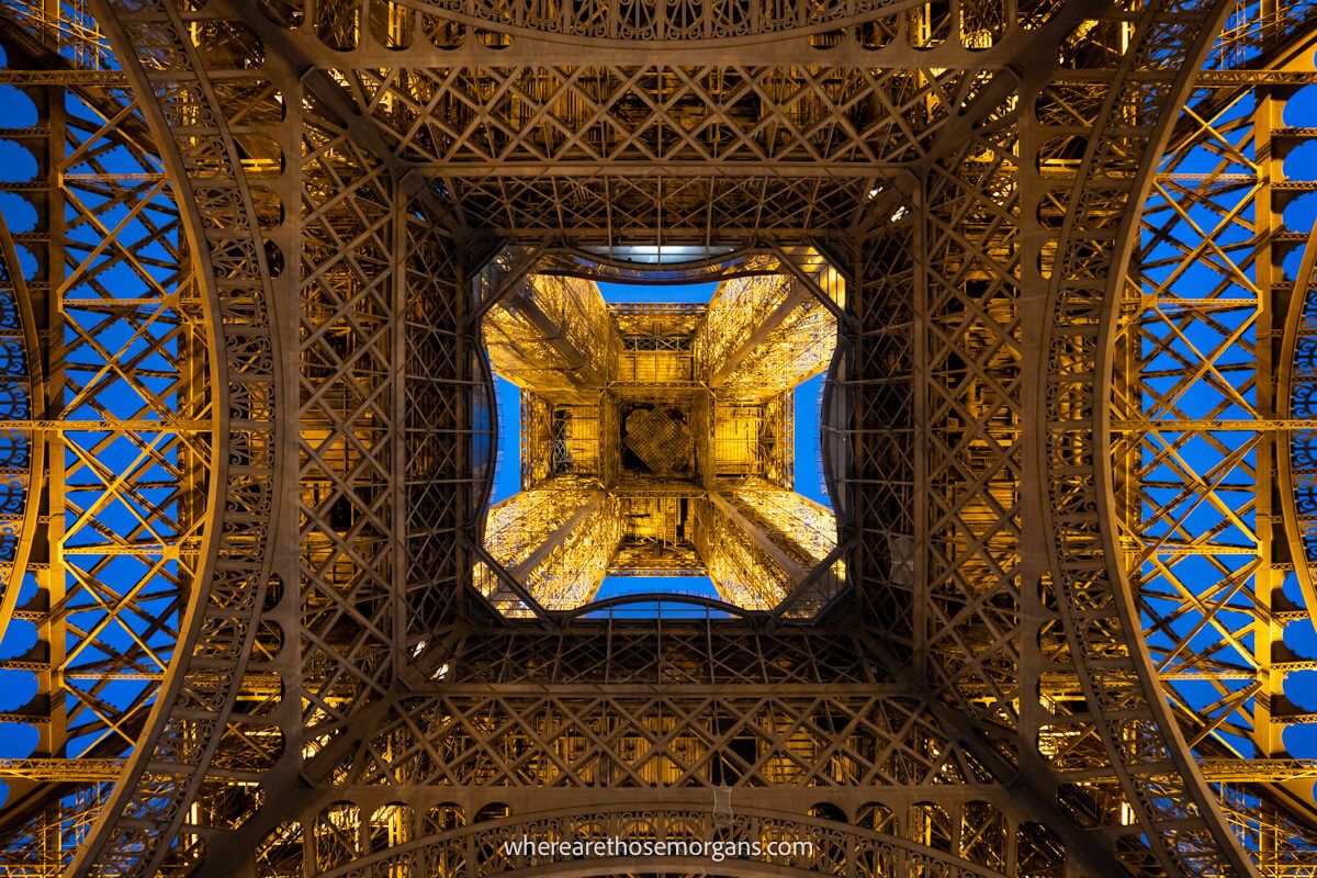 View of the Eiffel Tower from the esplanade