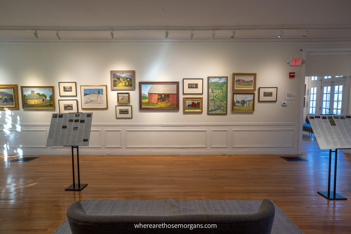 Numerous art exhibits at the South Vermont Art Center