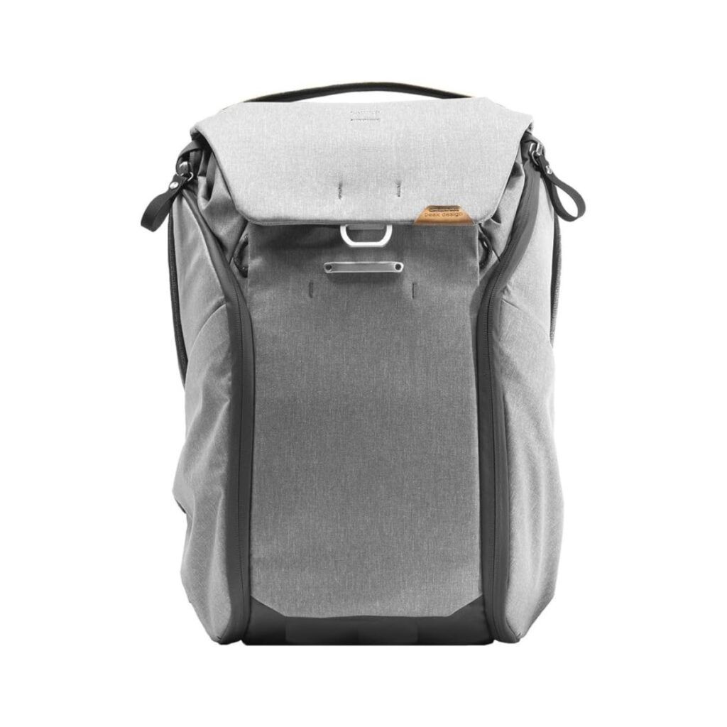 Light grey Peak Design backpack