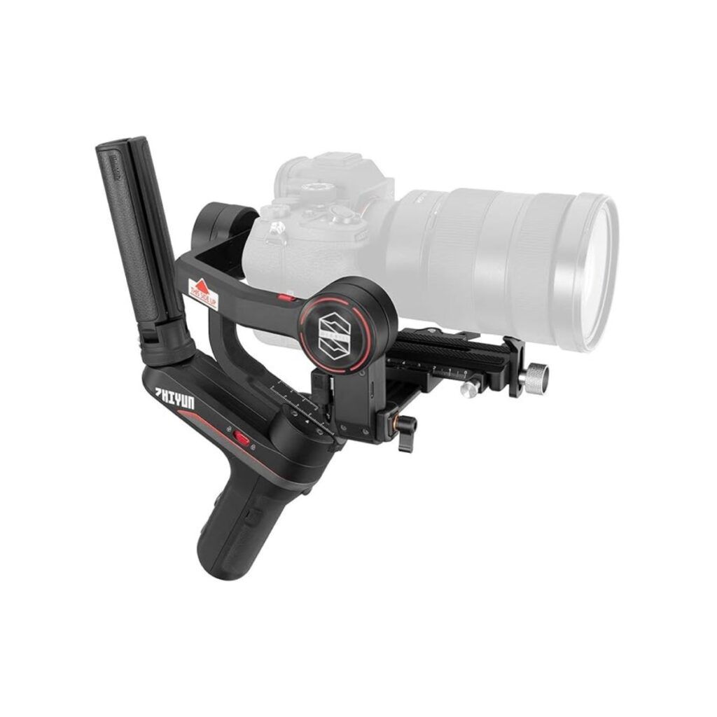 Example of a camera sitting on the Zhiyun weebill s gimbal