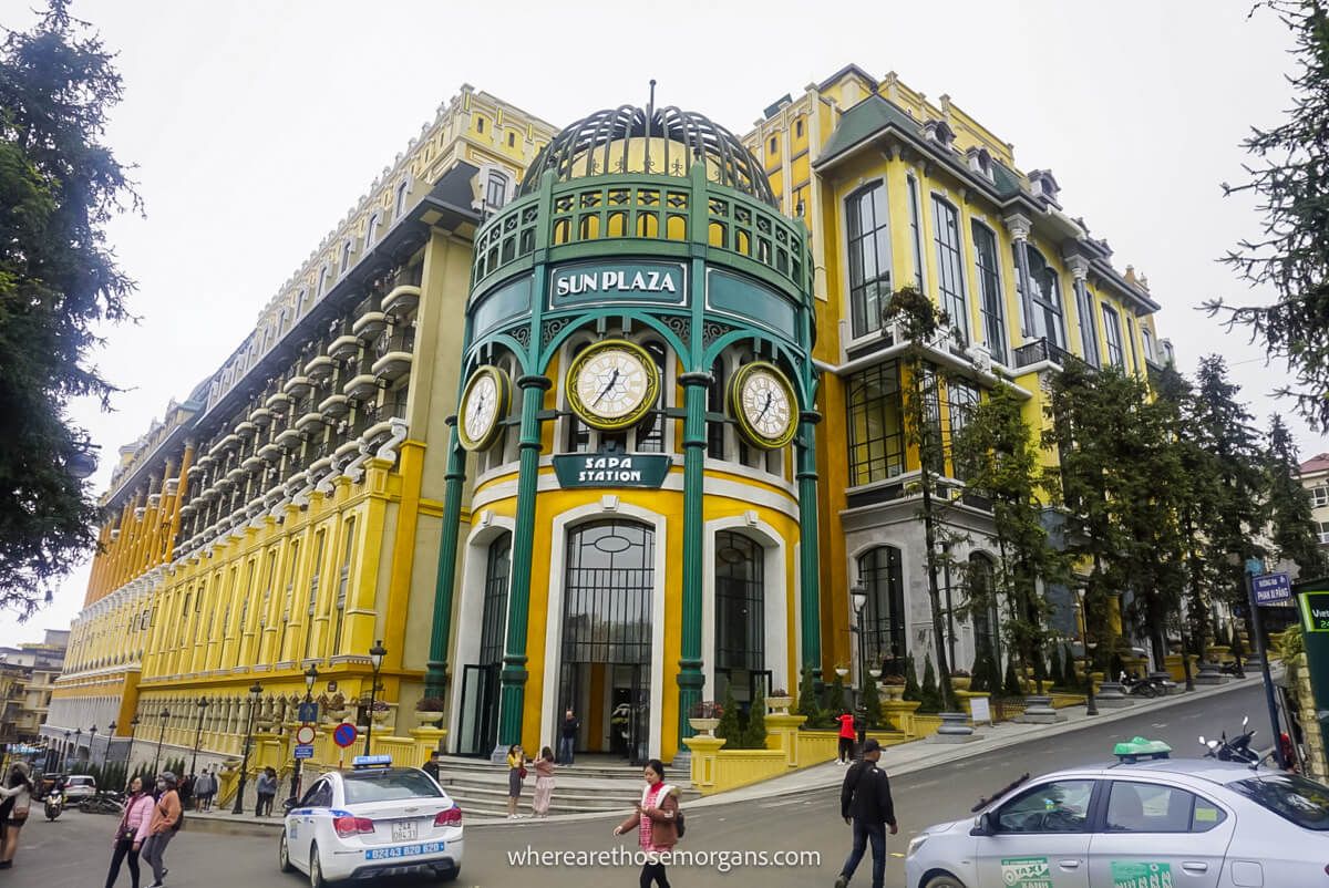 Exterior view of the sun plaza in Sapa