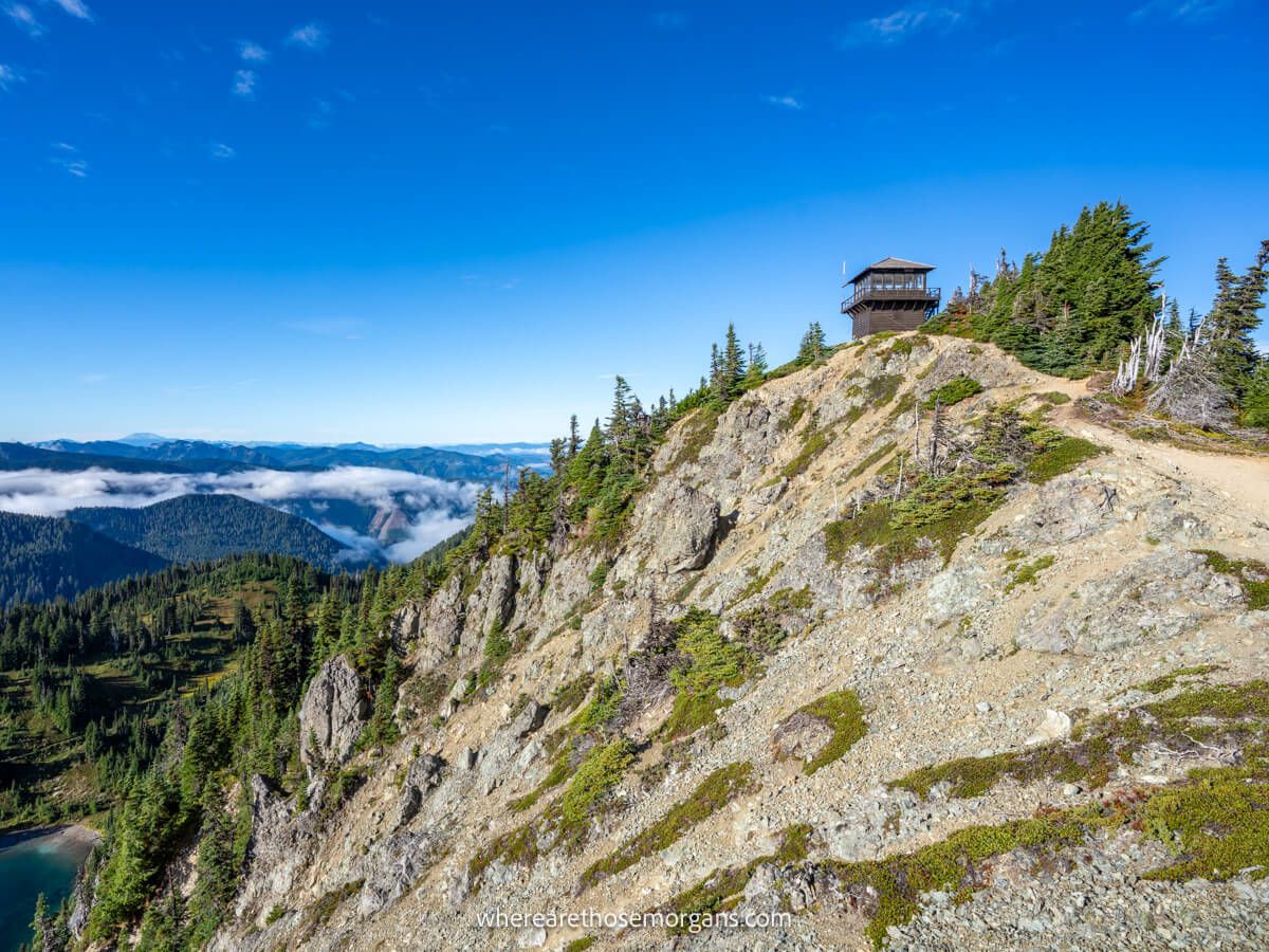 Hiking To Tolmie Peak Fire Lookout Tower In Mount Rainier