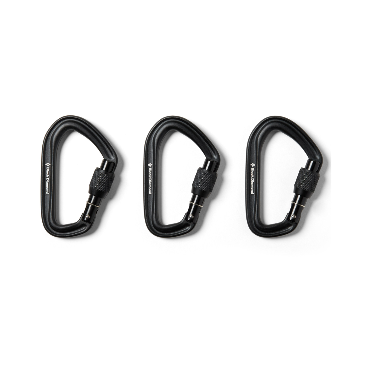 black diamond carabiners three black black diamond carabiners