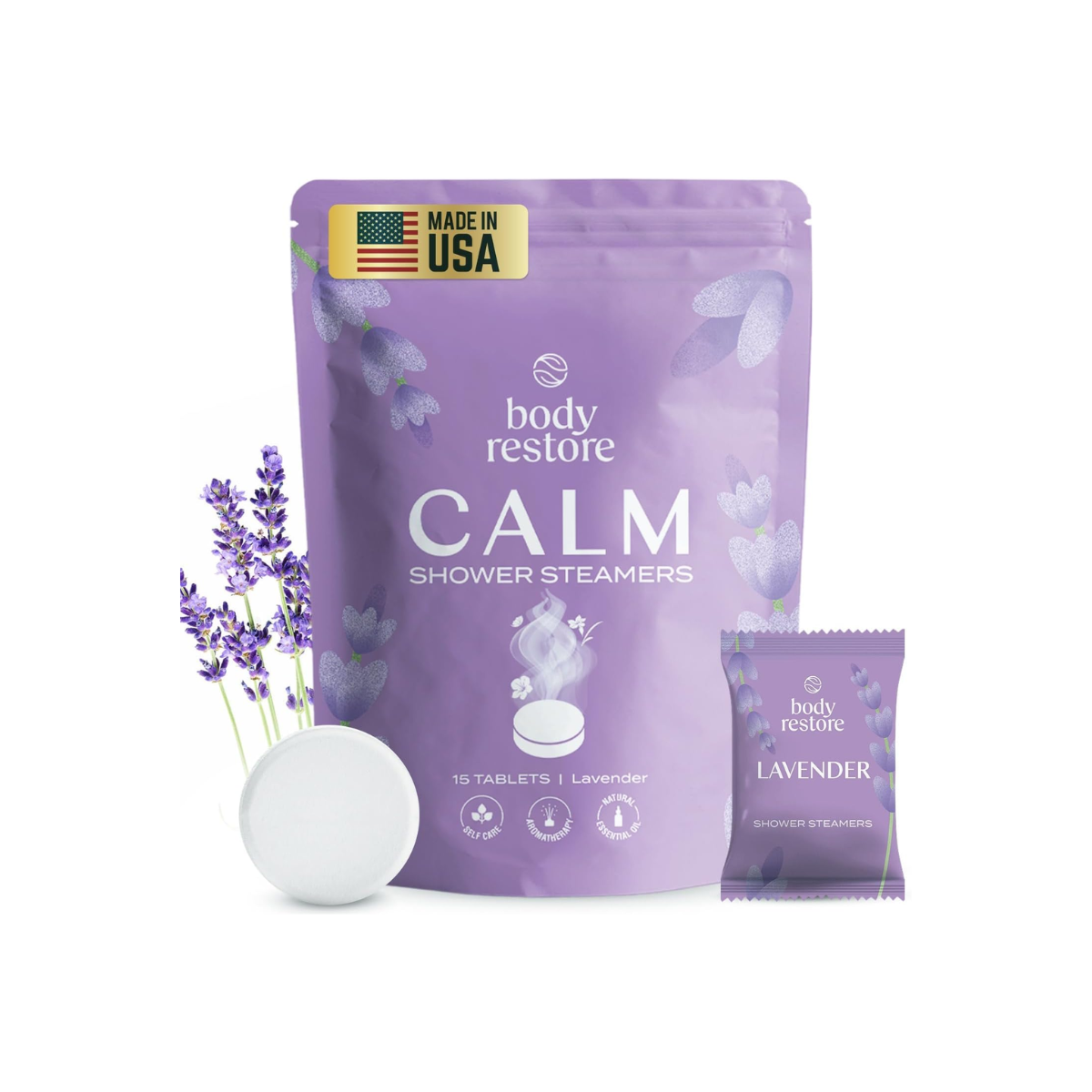 body restore shower steamers Lavender scented Body Restore shower steamers