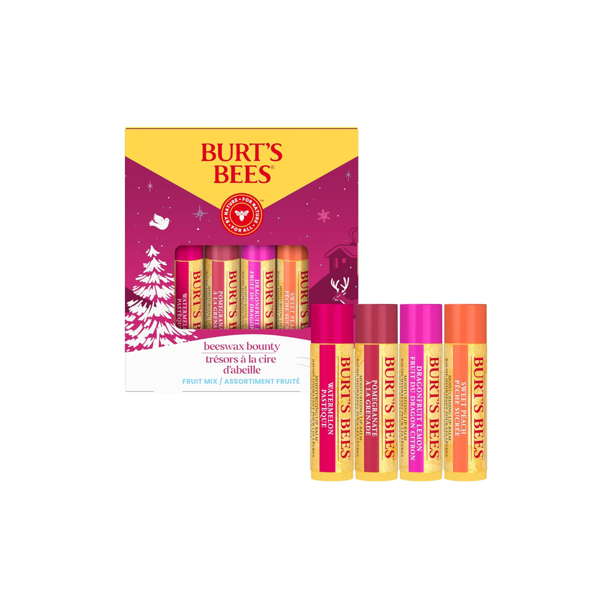 burts bees gift set Fruit Mix flavored Burt's Bees gift set