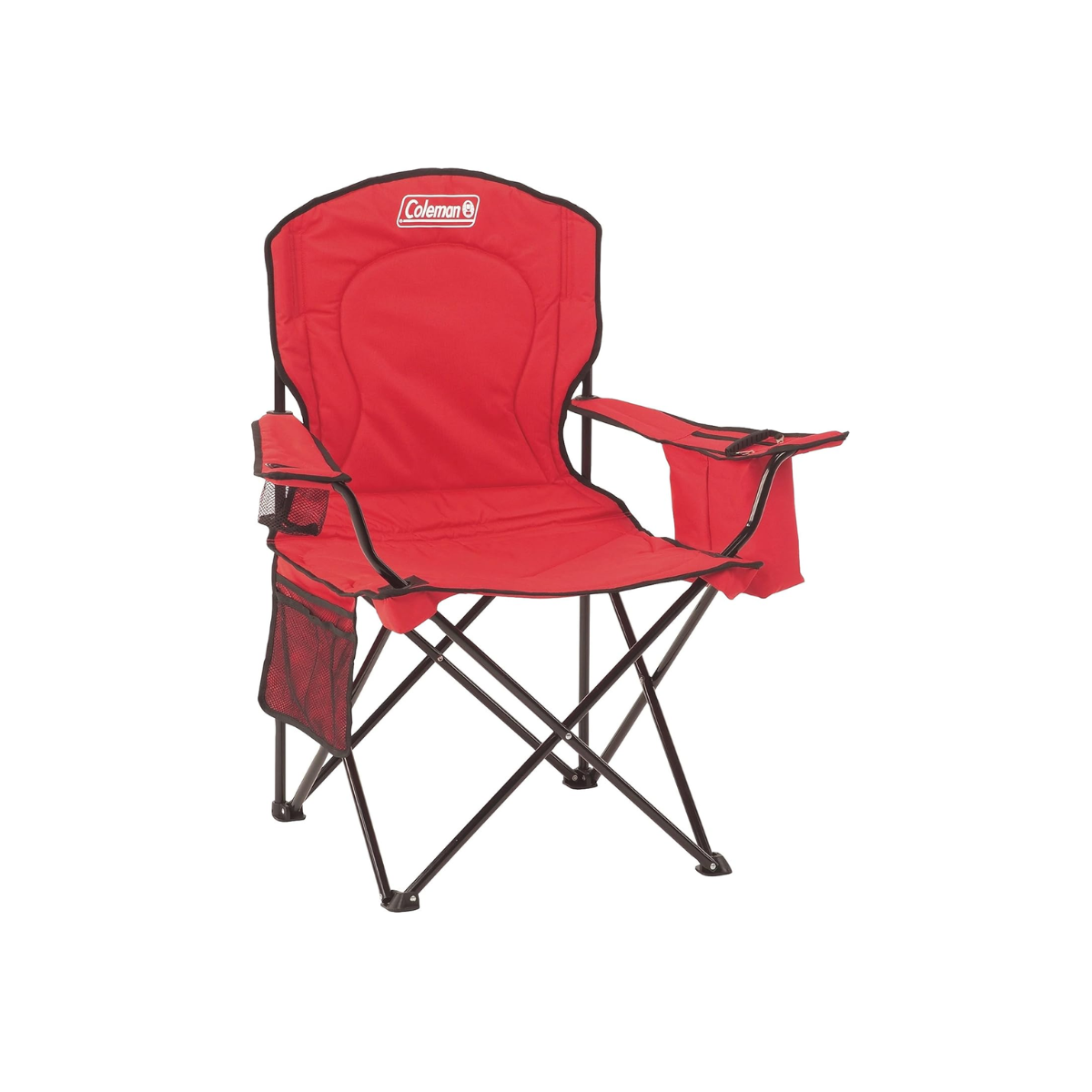coleman camp chair Red Coleman collapsible chair for camping