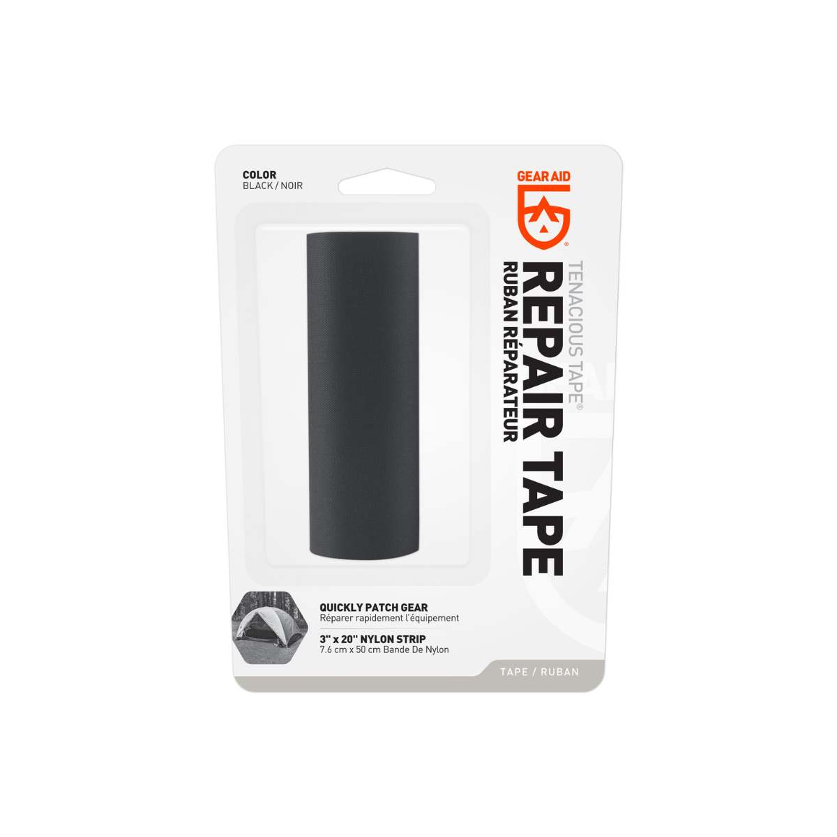 gear aid repair tape Black Tenacious Tape for repairing gear
