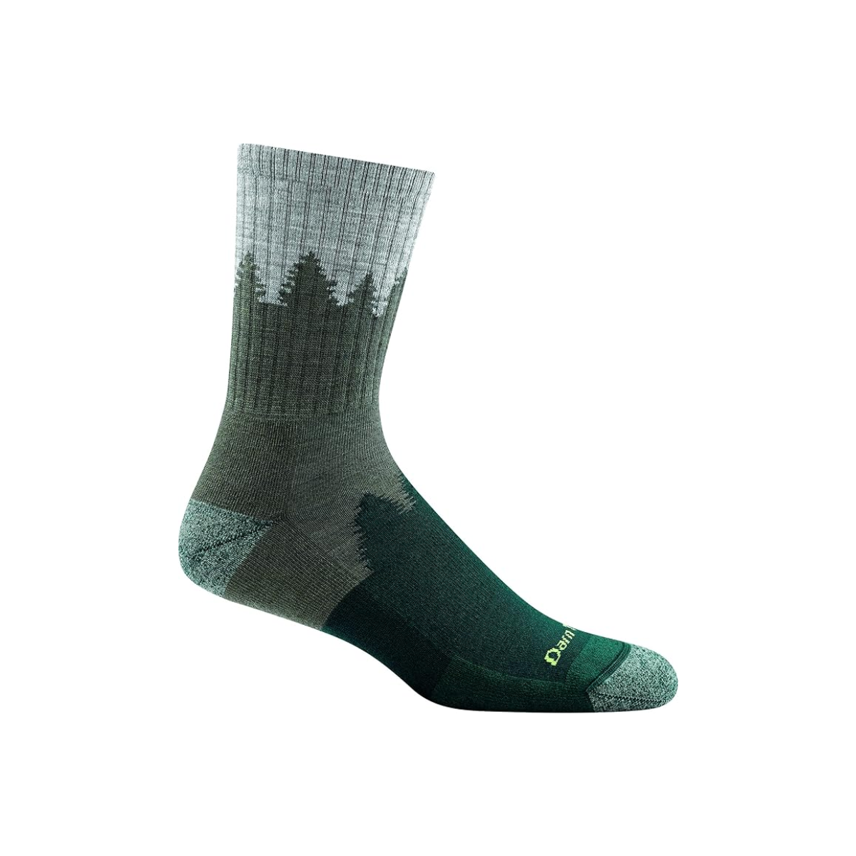 mens darn tough socks green socks with tree outline