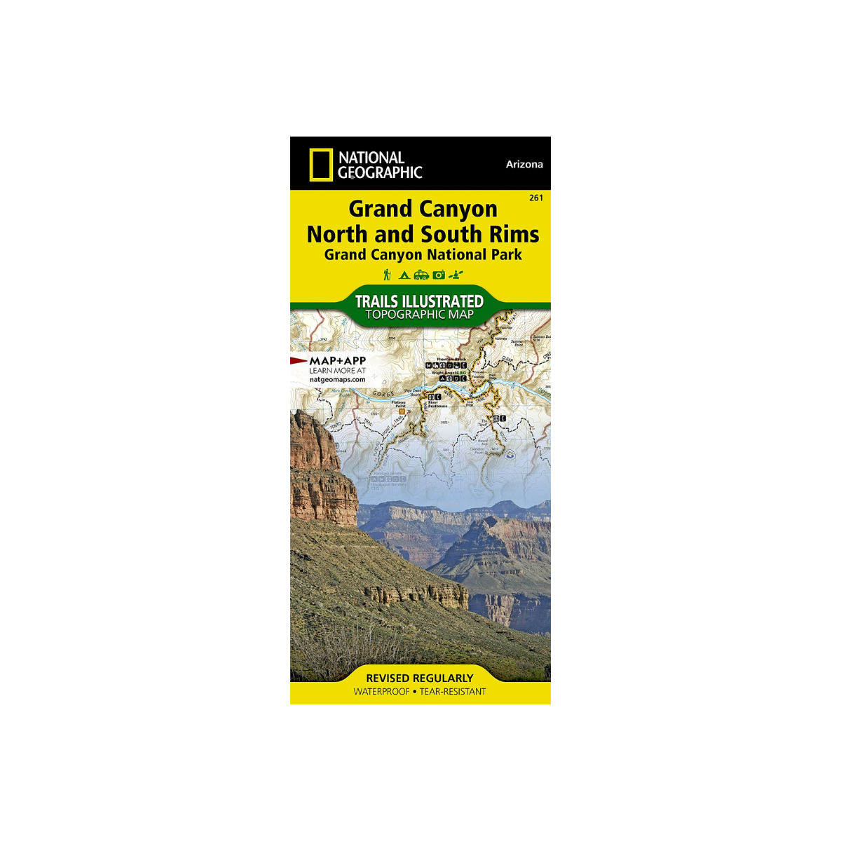 nat geo trail map national geographic grand canyon and south rims map