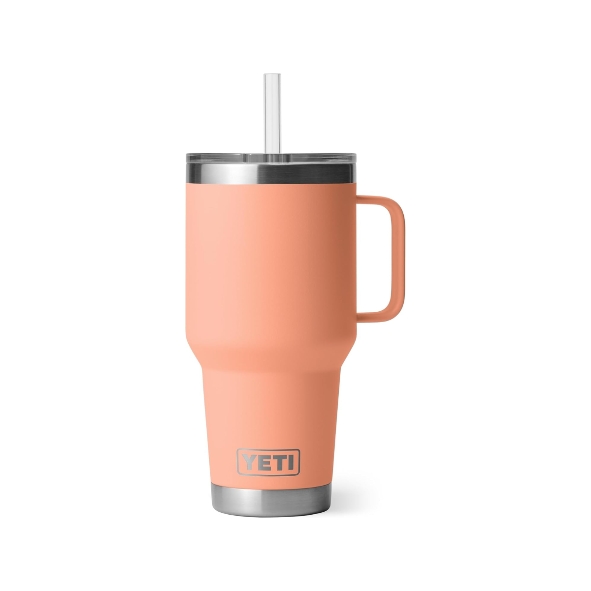 yeti rambler bright orange colored YETI rambler in 35oz size