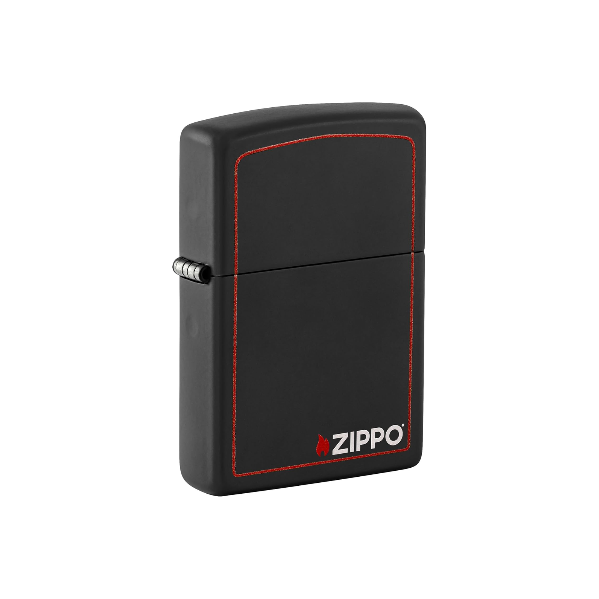 zippo lighter black zippo lighter with red outline