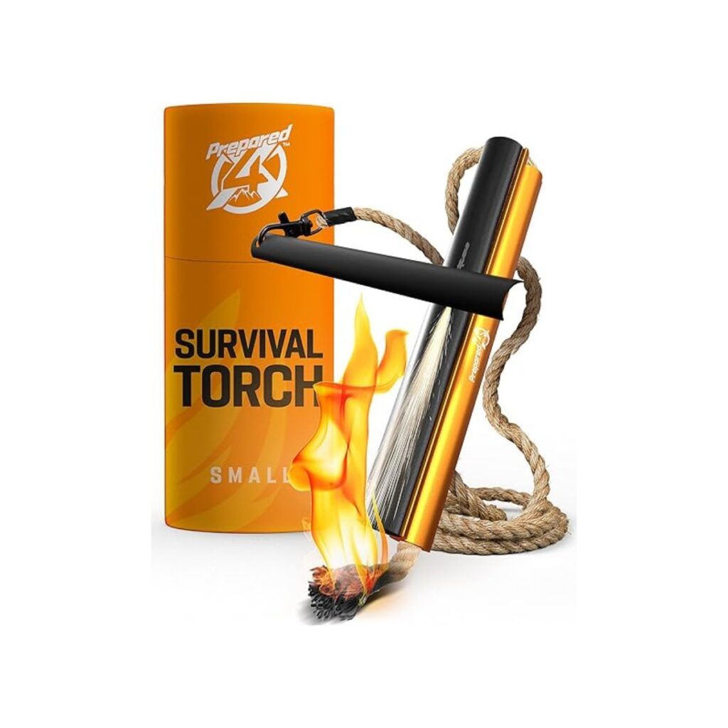 Fire starter kit with torch is good for any survival scenario in the wilderness