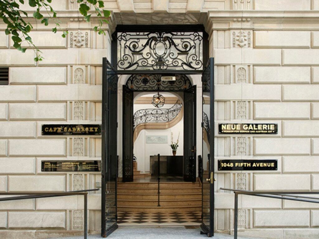 Entrance to the Neue Galerie in New York